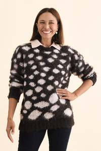 Adams Brown Spot Knit Jumper