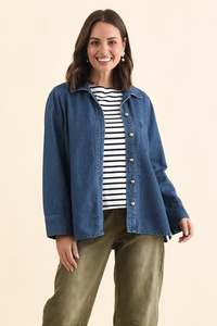Vespa Mid Blue Denim Shirt