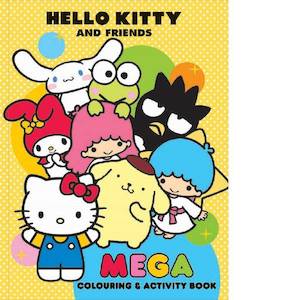 childrens licensed: Hello Kitty And Friends Mega Colouring