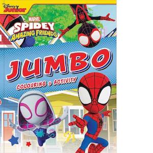 childrens licensed: Spidey And His Amazing Friends Jumbo Colouring