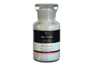 Products: Rose Geranium Bath Salt Jar Blue Earth Natural Skin Care