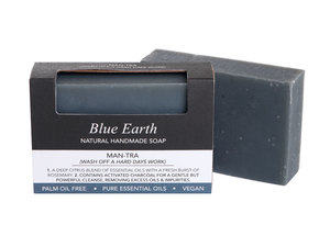 Products: Man-tra Soap Blue Earth Natural Skin Care