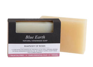 Products: Rhapsody of Roses Soap Blue Earth Natural Skin Care