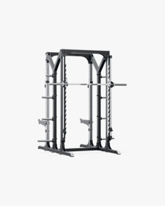 Eleiko Collection: Prestera Double Half Rack W Smith Attachment Stainless/Black