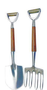 Garden Spade Salad Servers S/2
