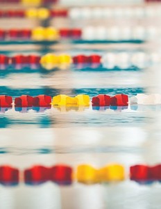 Swimming Pool Lane Lines: LANE ROPE 25M MAXI 150MM