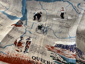 Products: Queenstown Tea Towel - Gold Mining History - Blue Moon Rummage