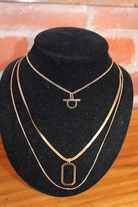 3 Chain Gold Necklace - Blue Moon Rummage