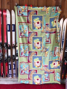 Vintage Clown curtain/Tablecloth - Blue Moon Rummage