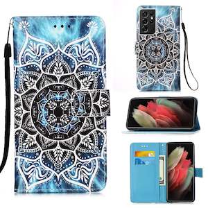Samsung S21 Ultra Case Designer PU (Mandala)