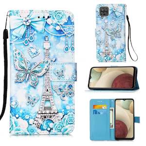 Samsung A12 Case Designer PU (EiffelTower)