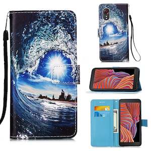 Samsung Xcover 5 Case Designer PU (SeaWave)