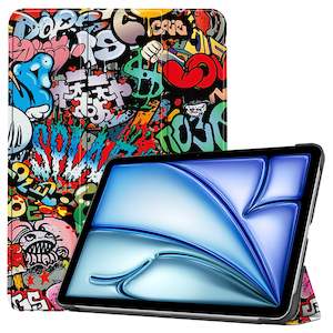 iPad Air 13 (M3, 2025) Designer Tri Fold Case [Graffiti]