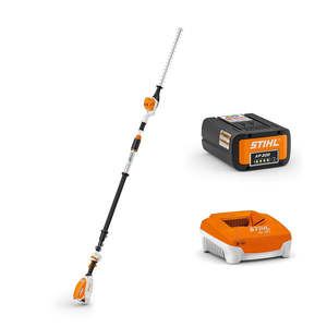 Hedge Trimmers: STIHL HLA 86 Battery Pole Hedge Trimmer Kit (With Battery & Charger)