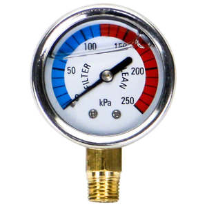 Pool Accessories: Pressure gauge - oil filled