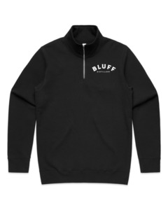 Products: Bluff Half Zip Crew - Bluff Distillery