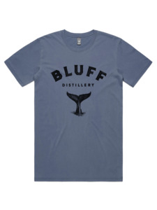 Bluff Mens Tee Whale Design - Bluff Distillery