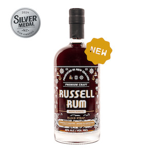 Rum: Russell Black Strap Rum 700mL