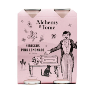 Alchemy & Tonic Hibiscus Pink Lemonade 4x250ml
