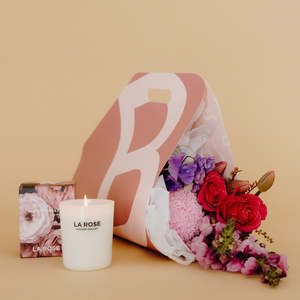 Flower Bouquet Carrier + Maison Balzac Candle