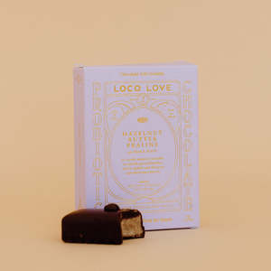 Loco Love Hazelnut Butter Praline chocolate, Twin Pack