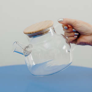 On Sundays - Glass Teapot