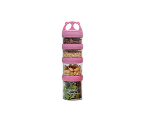Meal And Portion Accessories: E-zy Snax: 4 Stackable Containers