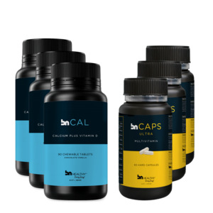 BN Caps and BN Cal Subscription - 3 bottles of each