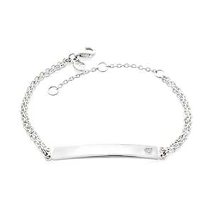 Christening Jewellery: ID bracelet 17cm GIRLS
