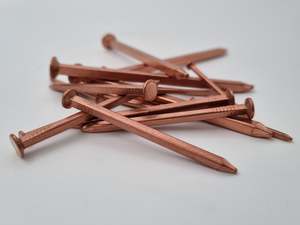 Export: Nails Copper square shank Flat Head priced per 100  14 sizes