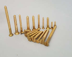 Export: Woodscrews Brass Countersunk Head Slotted