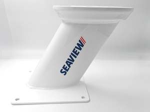 Seaview forward leaning modular radar mount