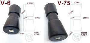 Rubber Rollers: KEEL RUBBER ROLLERS FOR BOAT TRAILERS