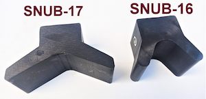 Rubber Rollers: SNUB-16 OR SNUB-17 FOR BOAT TRAILERS MADE FROM HARDENED RUBBER.