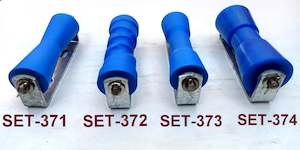 Polyethylene Rollers: 200mm Super Heavy Duty Keel Roller +"C"Brackets + 16MM Shaft For Boat Trailers