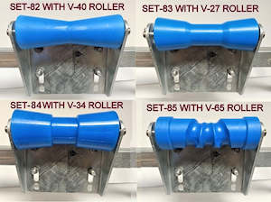 Keel Rollers Brackets Combo Deals: KEEL ROLLER WITH SUPER HEAVY DUTY BRACKET + POLYETHYLENE ROLLER + 'U'BOLTS + 16MM SHAFT FOR BOAT TRAILERS