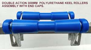 DOUBLE ACTION SUPER HEAVY-DUTY 3 HOLE BRACKET WITH POLYURETHANE ROLLERS FOR BOAT