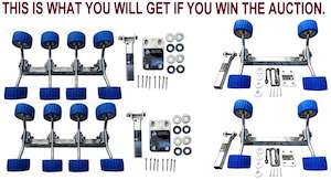 Wobble Rollers Assembly: WOBBLY ROLLER SUPER HEAVY DUTY FULL SET- 2 SETS OF QUAD & 2 SETS OF 8