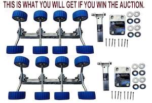 Wobble Rollers Assembly: SUPER HEAVY DUTY-2 SETS OF 8 WOBBLE ROLLERS ASSEMBLY FOR BOAT TRAILER