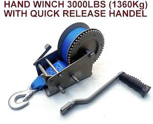 Coupler Winches Winch Post Bearing Buddy: WINCH- HEAVY DUTY 2 SPEED HAND WINCH CAPACITY 3000 LBS OR 1360KG