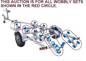 SUPER HEAVY DUTY-WOBBLE ROLLER SETS -2 X SETS OF 3, 2 SETS OF 4 & 4 sets of 2 FO&hellip;