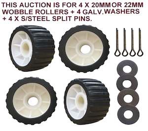 WOBBLE ROLLER BLACK WITH BORE SIZE