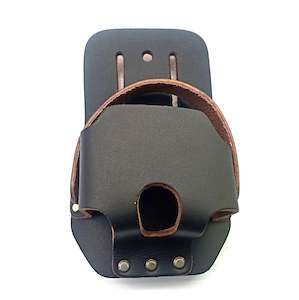 SINGLE LEATHER BLACK OR BROWN MEASURING TAP HOLDER