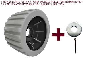 WOBBLE ROLLER RIB GREY- 112MM X 73MM X 22MM