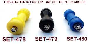 KEEL ROLLER WITH 2 X END CAPS AND 16MM BOLT FOR BOAT TRAILERS