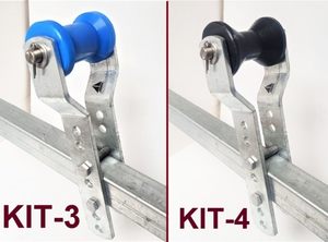 Polyethylene Rollers: KEEL ROLLER-ADJUSTABLE BRACKET ASSEMBLY WITH 108MM OR 102MM POLYURETHANE ROLLER