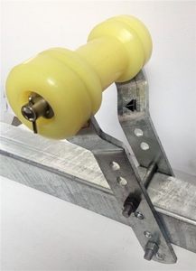 Adjustable Keel Roller Bracket Assembly With 125mm Thermal Roller + 2 X End Caps