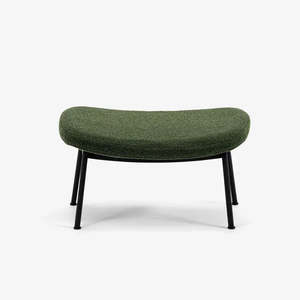 Case Furniture: Ella Tubular Ottoman-Orsetto-Moss-Black