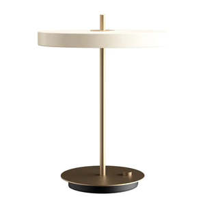Table Lights: Asteria Table Lamp Pearl White