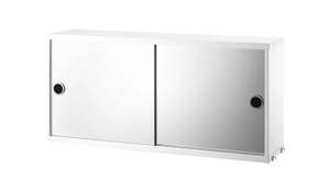 String Systems: String - Cabinet with Mirror Doors White
